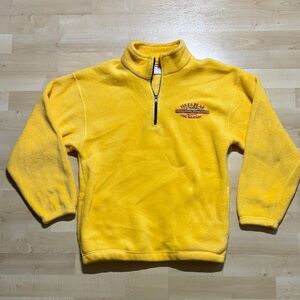 Vibrant Yellow Fleece Turtleneck Sweater